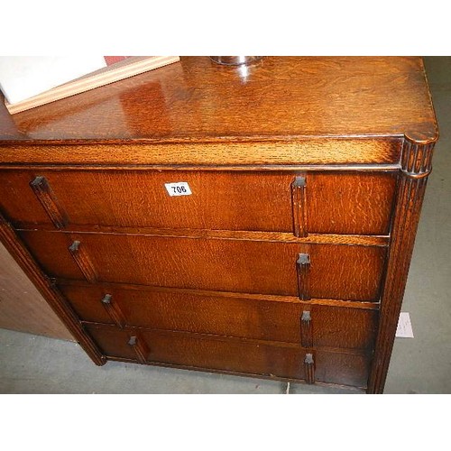 706 - A four drawer chest, COLLECT ONLY.