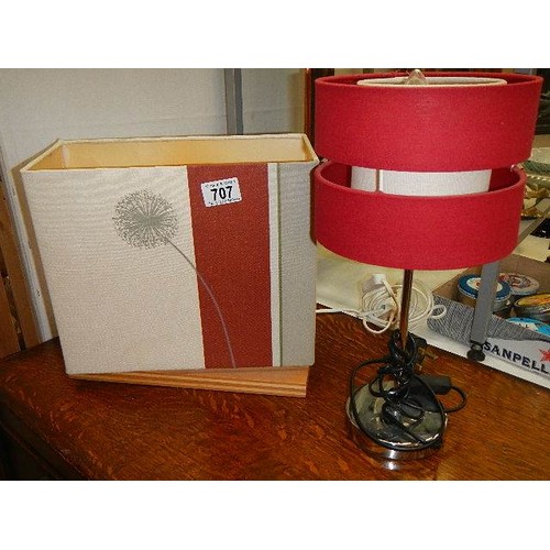 707 - Two modern table lamps.