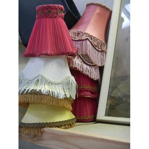 745 - A mixed lot of lampshades,. COLLECT ONLY.