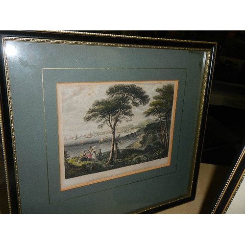 806 - Two framed and glazed rural scenes, COLLECT ONLY.