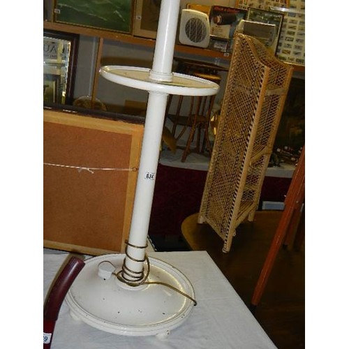 834 - A painted standard lamp. COLLECT ONLY.