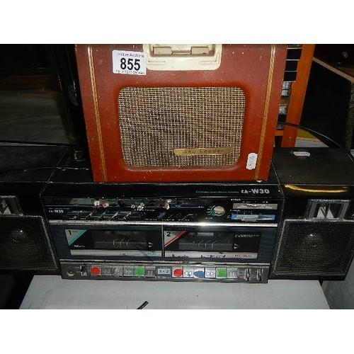 855 - Three old radio's, a/f. COLLECT ONLY.