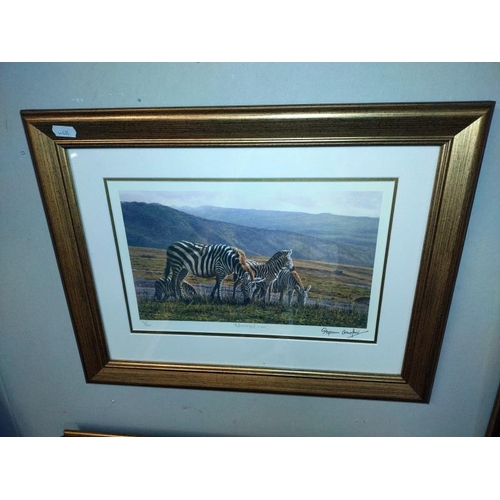 285 - 4 gilt framed & glazed signed limited edition Stephen Gayford prints including Morning Graze  75/630... 