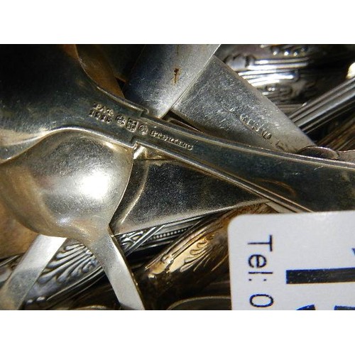 1597 - A good lot of silver plate cutlery (possibly Danish).