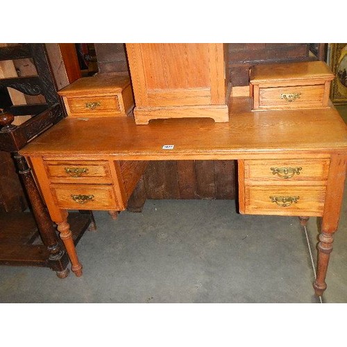 1627 - A pine writing desk, COLLECT ONLY.