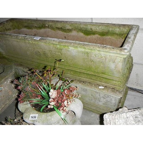 1657 - 2  garden troughs, COLLECT ONLY.