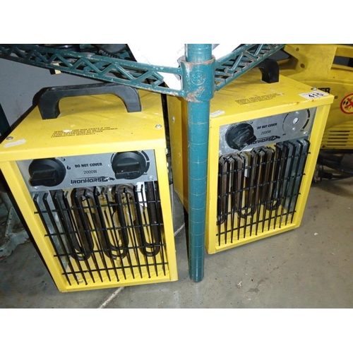 415 - A pair of iron horse 2000 volt heaters/dryers, COLLECT ONLY