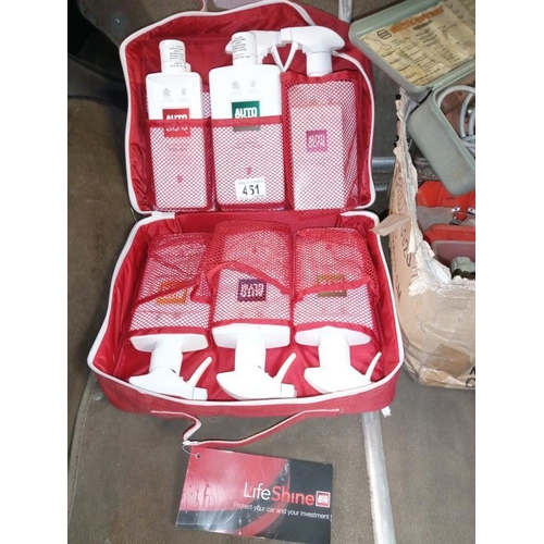 451 - An Autoglym lifeshine after care collection case (unused), COLLECT ONLY