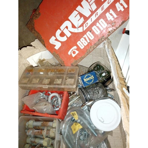 452 - A huge lot of workshop sundries including air Nailer, engraver & a Viking/Johnson easiclamp, COLLECT... 