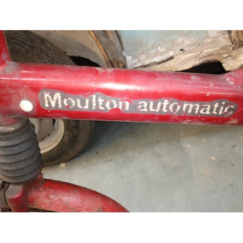 453 - A rare  original Moulton Mini automatic complete with rare rear basket integral lock etc. COLLECT ON... 