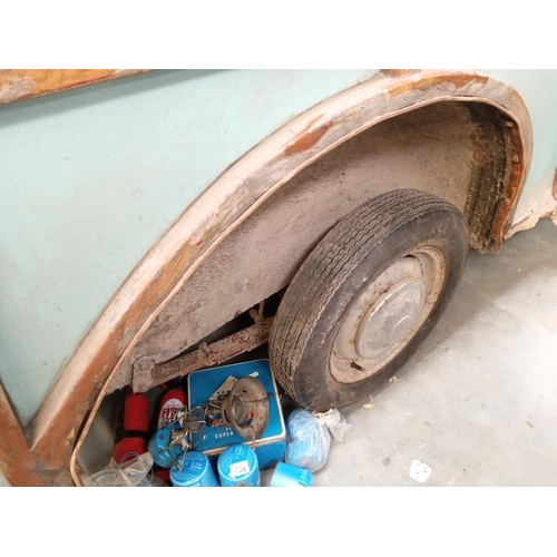 455 - A Morris Minor Traveller, dry stored since 1981, in need of total restoration, no keys or paperwork,... 