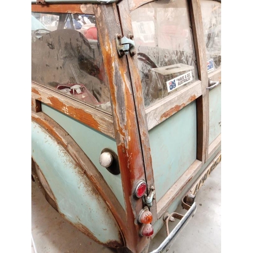 455 - A Morris Minor Traveller, dry stored since 1981, in need of total restoration, no keys or paperwork,... 