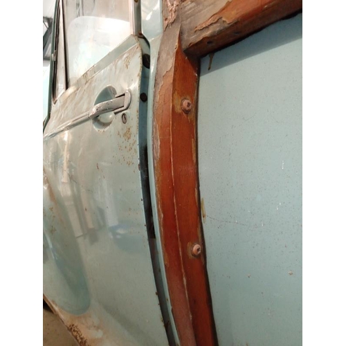 455 - A Morris Minor Traveller, dry stored since 1981, in need of total restoration, no keys or paperwork,... 