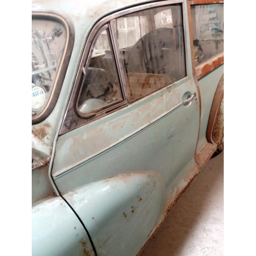 455 - A Morris Minor Traveller, dry stored since 1981, in need of total restoration, no keys or paperwork,... 