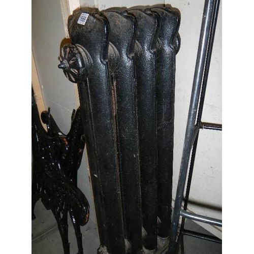 1666 - An old cast iron radiator. COLLECT ONLY.