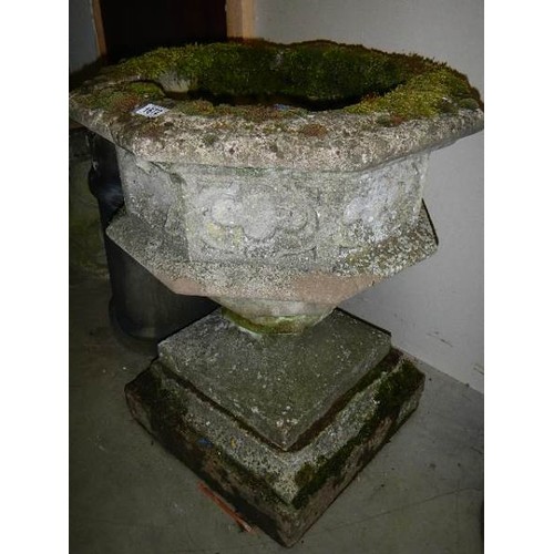 1672 - A large garden urn, COLLECT ONLY.