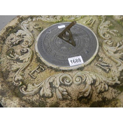 1688 - A sun dial, COLLECT ONLY.