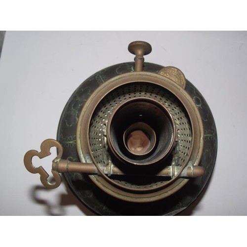 1454 - A Victorian brass oil lamp base/