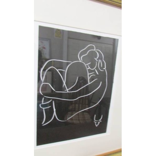 1310B - Henri Matisse (1869-1954) Female nude print of a linocut 'Pasiphae' Circa 1990's printed in France. ... 