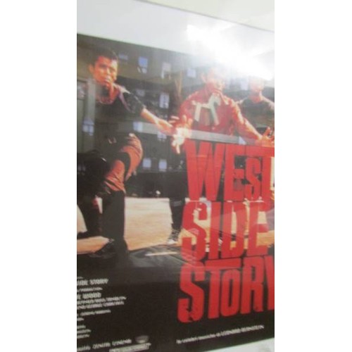 1310C - West Side Story film poster/print, Natalie Wood, Frame size approx 24 ½ x 19 ½ inches (Glazed)  COLL... 