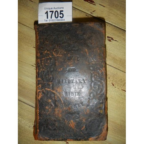 1705 - A Naval & military bible, printed by George E Eyre & William Spottiswoode 1843. (Also contains flowe... 