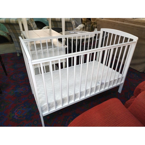 313 - A babies cot, (width 65cm) COLLECT ONLY