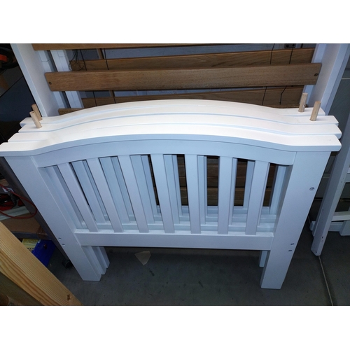 320 - White finished pine bunk beds, no mattresses, COLLECT ONLY