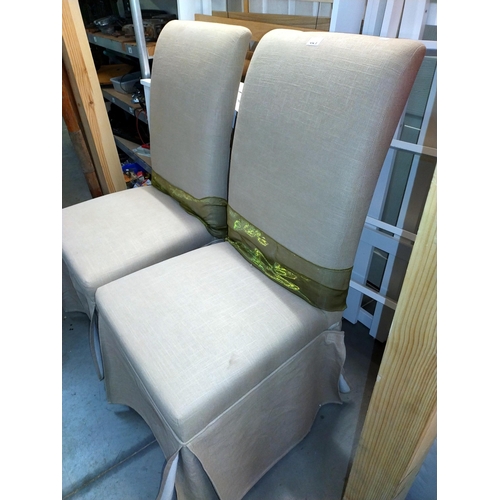 321 - A pair of high back hall/dining chairs, COLLECT ONLY