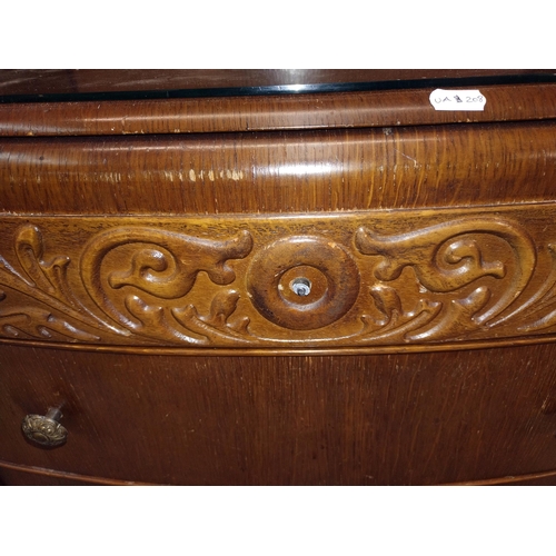 357 - A 1950's oak sideboard, COLLECT ONLY