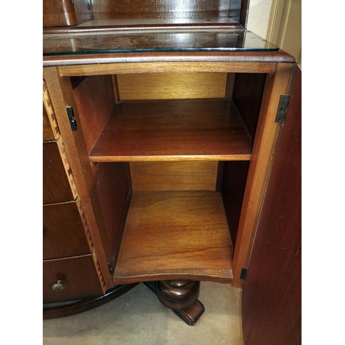 357 - A 1950's oak sideboard, COLLECT ONLY