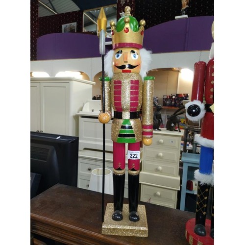 222 - 3 tall Christmas nutcrackers height 60cm