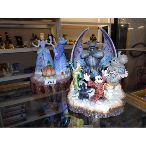 243 - 2 large Disney traditions figures, Fantasia Symphony and Magic Transformation