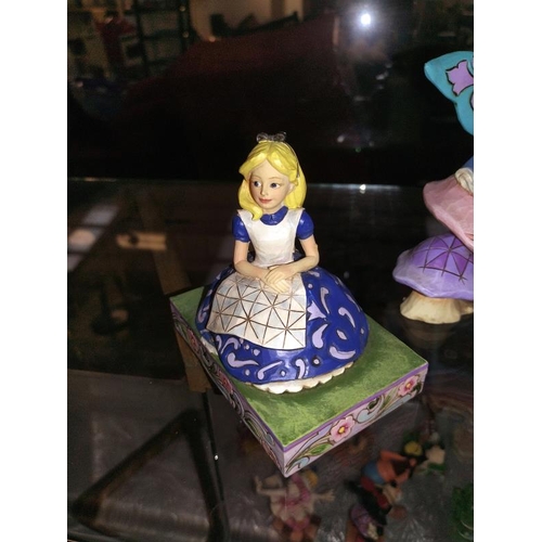 248 - 4 Disney traditions Alice in Wonderland figures