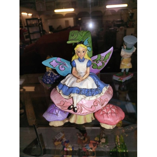 248 - 4 Disney traditions Alice in Wonderland figures