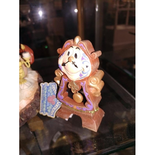 250 - 4 Disney traditions Beauty and the Beast figures including Tales as old as time, etc