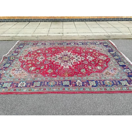 395 - A large Persian carpet 100% wool pile (240cm x 335cm), COLLECT ONLY