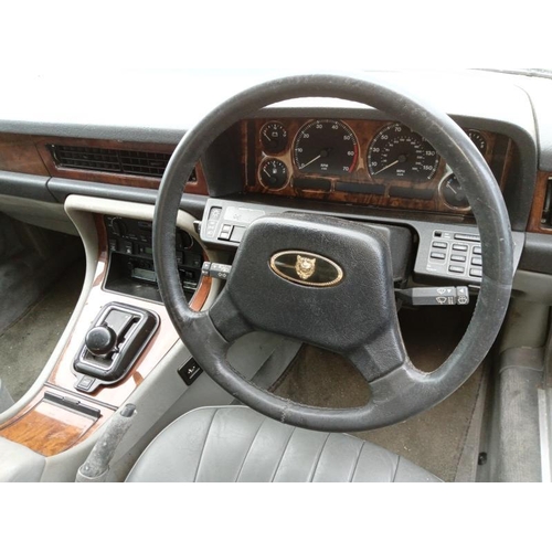 460 - A Jaguar XJ6, 4.0 litre auto, 1st registered 1/9/90, grey leather interior, dry stored at least for ... 