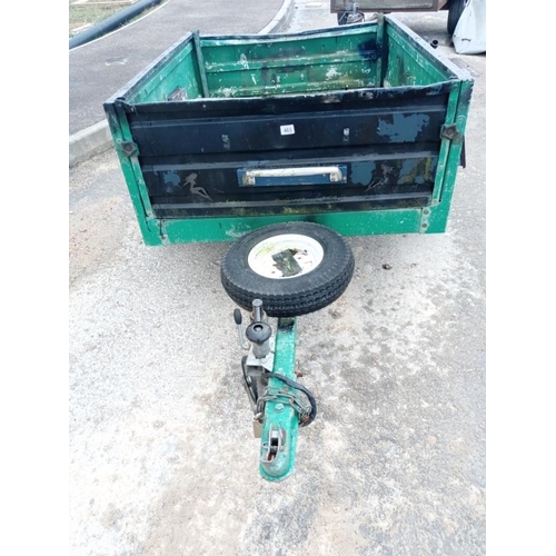 465 - A good solid trailer 'ready to work', 4.5ft x 3.5ft, COLLECT ONLY