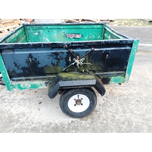 465 - A good solid trailer 'ready to work', 4.5ft x 3.5ft, COLLECT ONLY