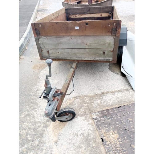 466 - A good solid trailer 'ready to work', 5ft x 3.5ft, COLLECT ONLY