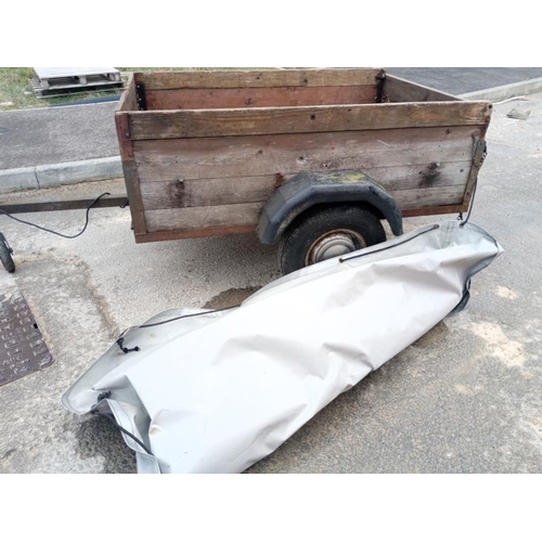 466 - A good solid trailer 'ready to work', 5ft x 3.5ft, COLLECT ONLY