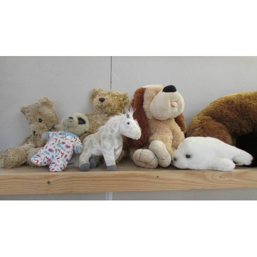 31 - A mixed lot of teddy bears and other soft toys, COLLECT ONLY.