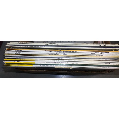 14 - A large quantity of mainly classical vinyl LP records including box sets COLLECT ONLY