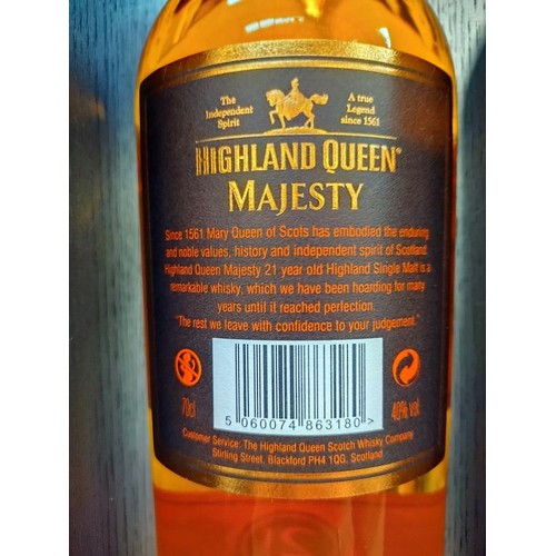 283 - A sealed bottle of Highland Queen Majesty 21 year old Scotch whisky