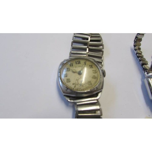 239 - A ladies Technos Incabloc Swiss made wrist watch and a Gent's Bentima wrist watch (plate damage to f... 