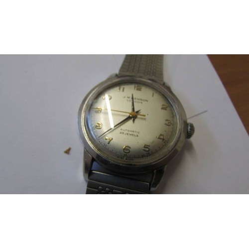 243 - A good mid 20C J W Benson, London automatic 25 jewel wrist watch.