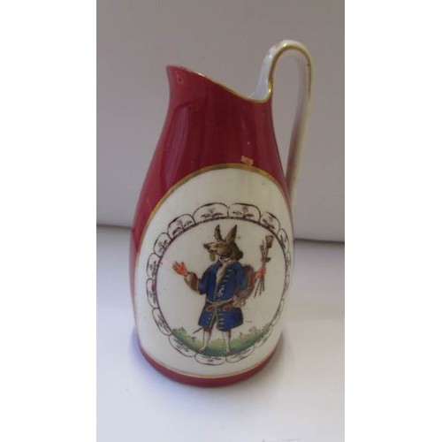 262 - A Goss jug 'Black Jack Winchester College' and an Hayter & Stickland, Winchester hand painted jug.