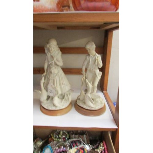 79 - A pair of bisque figurines.