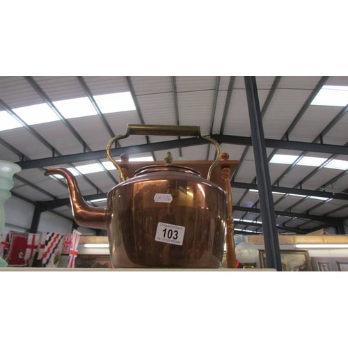 103 - A copper kettle.