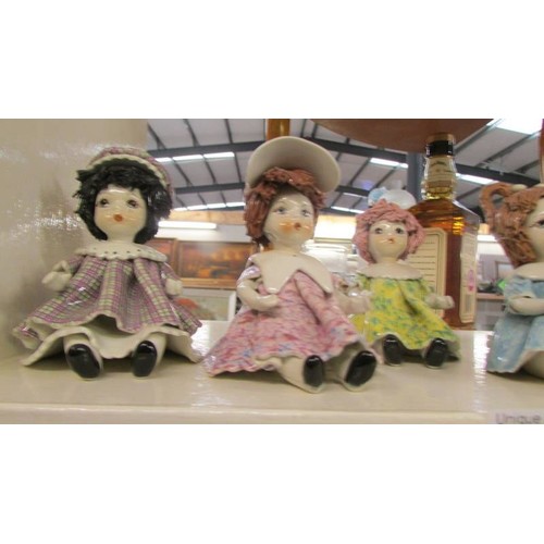 108 - Six Italian doll figures.